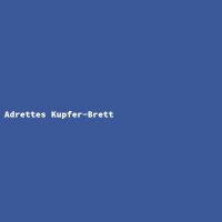 Adrettes Kupfer-Brett