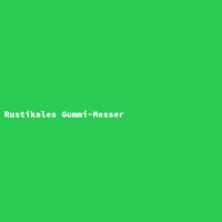 Rustikales Gummi-Messer
