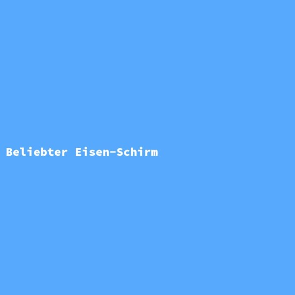 Beliebter Eisen-Schirm