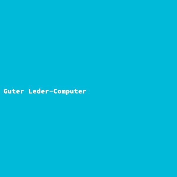 Guter Leder-Computer