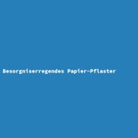 Besorgniserregendes Papier-Pflaster